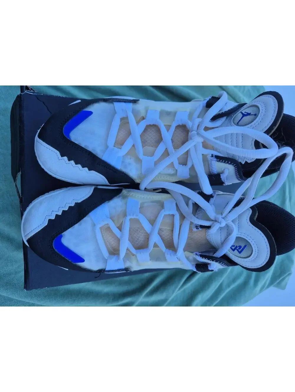 Jordan Why Not .5 White Racer Blue (GS) size 6.5 Pre-owned
